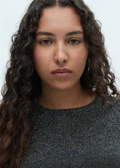 MANGO Swetry I Kardigany*Sweter z lureksu z okrągłym dekoltem