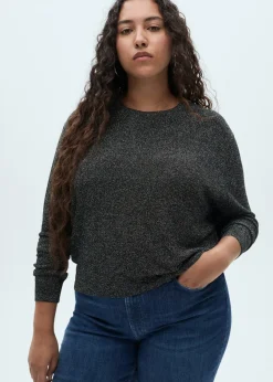 MANGO Swetry I Kardigany*Sweter z lureksu z okrągłym dekoltem