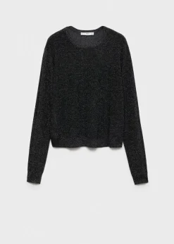 MANGO Swetry I Kardigany*Sweter z lureksu z okrągłym dekoltem