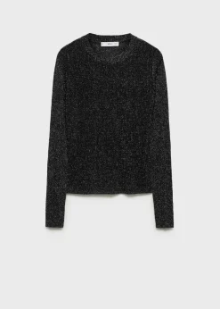 MANGO Swetry I Kardigany*Sweter z lureksu z okrągłym dekoltem