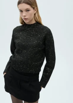 MANGO Swetry I Kardigany*Sweter z lureksu z półgolfem