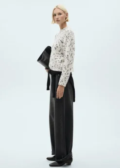 MANGO Swetry I Kardigany*Sweter z melanżowej prążkowanej dzianiny