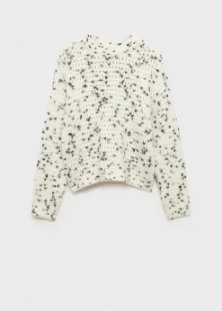 MANGO Swetry I Kardigany*Sweter z melanżowej prążkowanej dzianiny