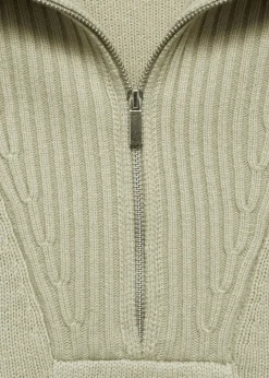 MANGO Swetry I Kardigany*Sweter z mieszanki wełny na suwak