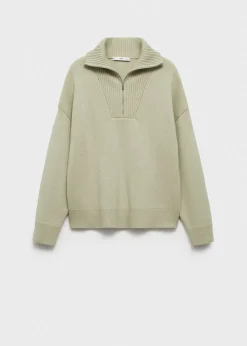 MANGO Swetry I Kardigany*Sweter z mieszanki wełny na suwak