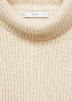 MANGO Swetry I Kardigany*Sweter z mieszanki wełny z wywijanym kołnierzem