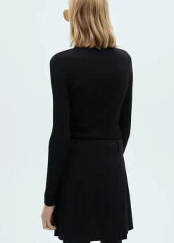 MANGO Swetry I Kardigany*Sweter z mieszanki wełny z wywijanym kołnierzem