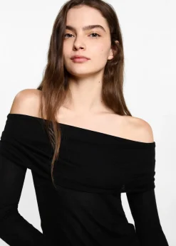 MANGO Swetry I Kardigany*Sweter z odkrytymi ramionami