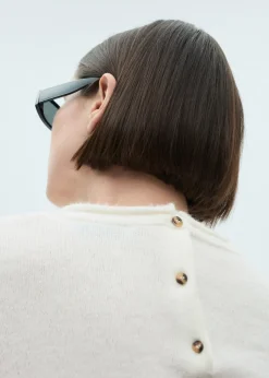 MANGO Swetry I Kardigany*Sweter z okrągłym dekoltem i zapięciem na guziki