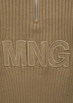 MANGO Swetry I Kardigany*Sweter z półgolfem i logo