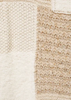 MANGO Swetry I Kardigany*Sweter z półgolfem i patchworkiem