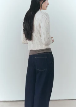 MANGO Swetry I Kardigany*Sweter z półgolfem i warkoczami