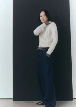 MANGO Swetry I Kardigany*Sweter z półgolfem i warkoczami