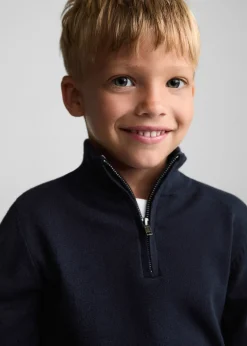 Dzieci MANGO Swetry I Kardigany*Sweter z półgolfem na zamek