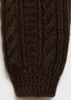 MANGO Swetry I Kardigany*Sweter z warkoczami i okrągłym dekoltem