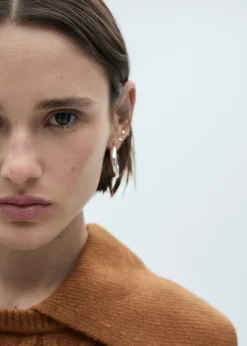 MANGO Swetry I Kardigany*Sweter z warkoczami i wykładanymi wyłogami