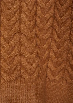 MANGO Swetry I Kardigany*Sweter z warkoczami i wykładanymi wyłogami