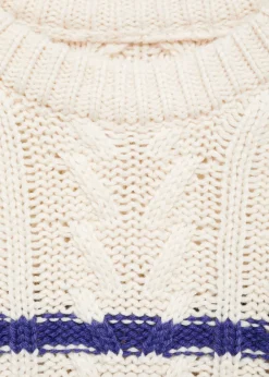 MANGO Swetry I Kardigany*Sweter z warkoczami w paski