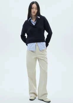 MANGO Swetry I Kardigany*Sweter z wszytą koszulą