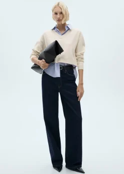 MANGO Swetry I Kardigany*Sweter z wszytą koszulą