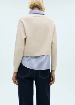 MANGO Swetry I Kardigany*Sweter z wszytą koszulą