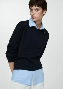 MANGO Swetry I Kardigany*Sweter z wszytą koszulą