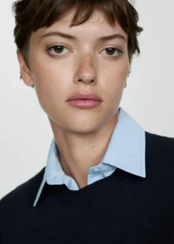 MANGO Swetry I Kardigany*Sweter z wszytą koszulą