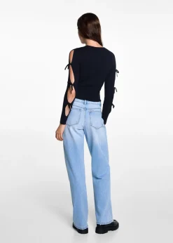 MANGO Swetry I Kardigany*Sweter z wycięciami i wiązaniami