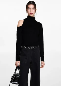 MANGO Swetry I Kardigany*Sweter z wycięciem na ramieniu