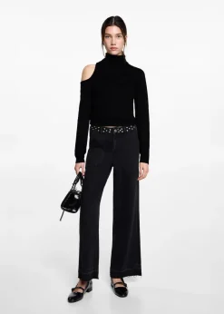 MANGO Swetry I Kardigany*Sweter z wycięciem na ramieniu