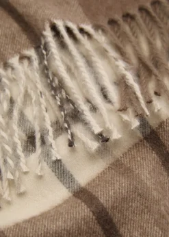 MANGO Szaliki, Czapki I Rękawiczki*Szalik w kratę z frędzlami