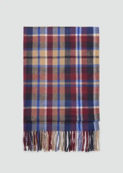 MANGO Szaliki I Chusty*Szalik w kratkę z frędzlami