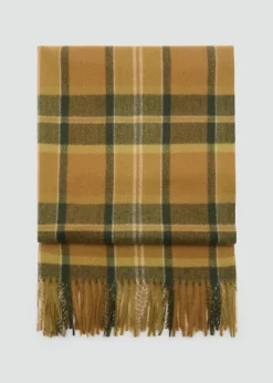 MANGO Szaliki I Chusty*Szalik w kratkę z frędzlami