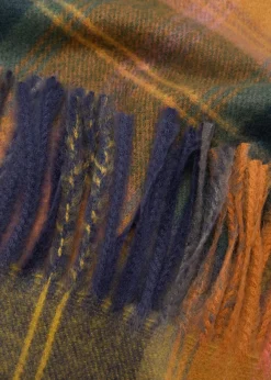 MANGO Szaliki I Chusty*Szalik w kratkę z frędzlami