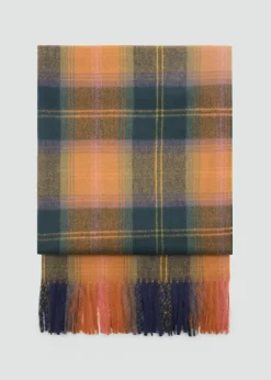 MANGO Szaliki I Chusty*Szalik w kratkę z frędzlami