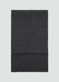 MANGO Więcej Akcesoriów*Szalik z wełny z warkoczami