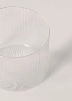 MANGO Szklanki I Kieliszki*Szklanka ze szkła z fakturą w linie