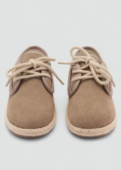 Dzieci MANGO Buty*Sznurowane buty skórzane