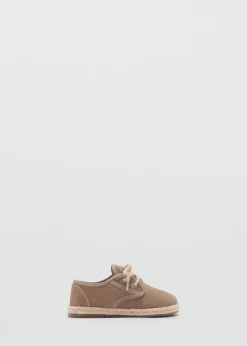 Dzieci MANGO Buty*Sznurowane buty skórzane