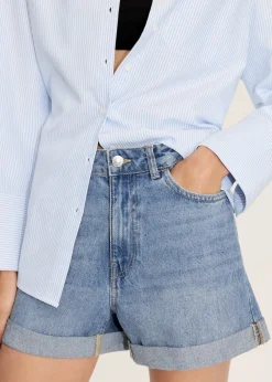 MANGO Krótkie Spodenki*Szorty dżinsowe mom fit