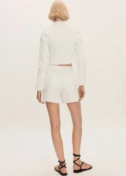 MANGO Krótkie Spodenki*Szorty dżinsowe z postrzępionym dołem