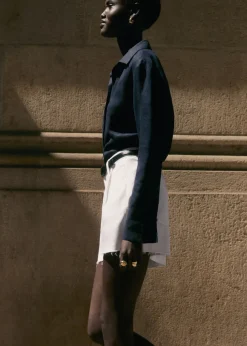 MANGO Krótkie Spodenki*Szorty dżinsowe z postrzępionym dołem