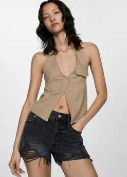 MANGO Krótkie Spodenki*Szorty dżinsowe z rozdarciami