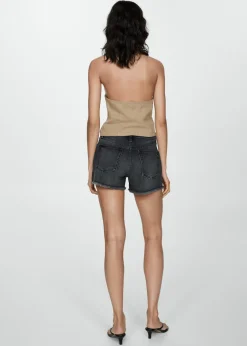 MANGO Krótkie Spodenki*Szorty dżinsowe z rozdarciami