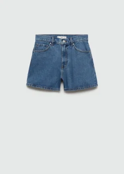 MANGO Krótkie Spodenki*Szorty dżinsowe z wysokim stanem