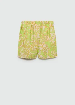 MANGO Krótkie Spodenki*Szorty o lejącym kroju z nadrukiem