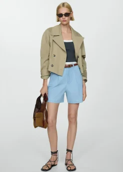 MANGO Krótkie Spodenki*Szorty o prostym kroju ze średnim stanem