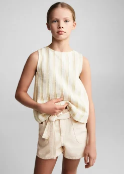 Dzieci MANGO Szorty I Spódnice*Szorty paperbag z paskiem