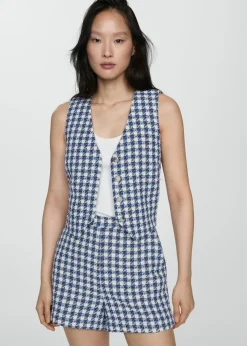 MANGO Krótkie Spodenki*Szorty w pepitkę