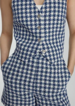 MANGO Krótkie Spodenki*Szorty w pepitkę